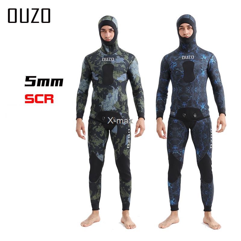 Scuba Diving Wetsuit 5Mm Neoprene - 2 조각 네오프렌 잠수복 5mm 위장