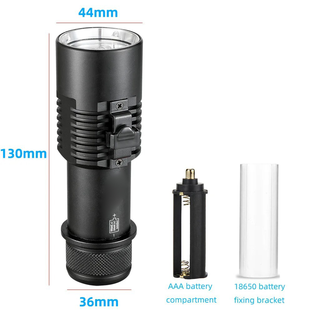 Dive Flashlight 5000 Lumens Underwater - 방수 수중 다이빙 손전등 5000 루멘