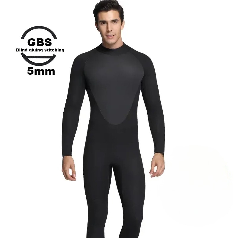 Scuba Diving Wetsuit 5Mm Neoprene - 남성용 스쿠버 다이빙 슈트, 5mm 네오프렌