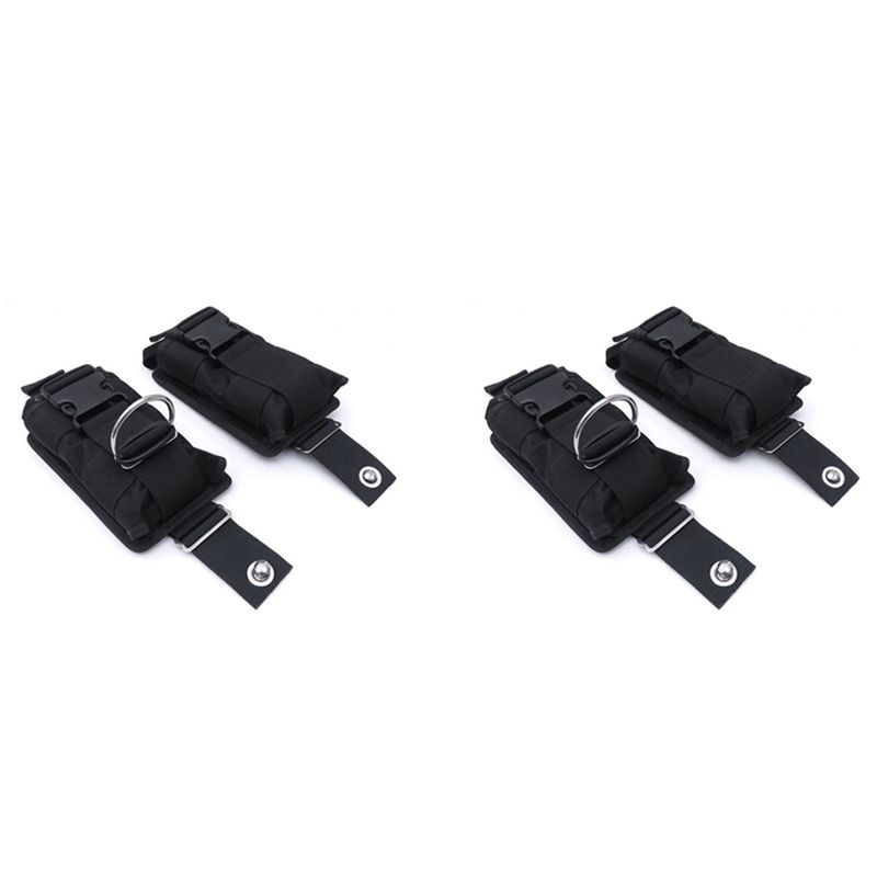 Scuba Weight Belt Pocket Quick Release - 새로운 4개입 예비용 블랙 1680D 나일론