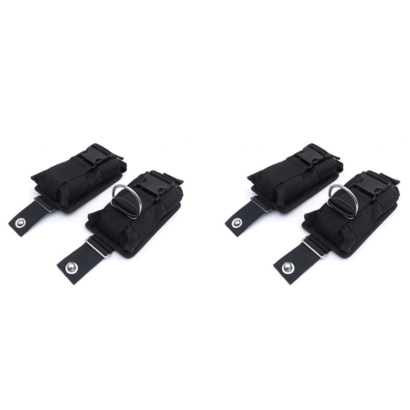 HOES-새로운 4개입 예비 블랙 1680D 나일론 스 - Scuba Weight Belt Pocket Quick Release 리뷰 및 가격