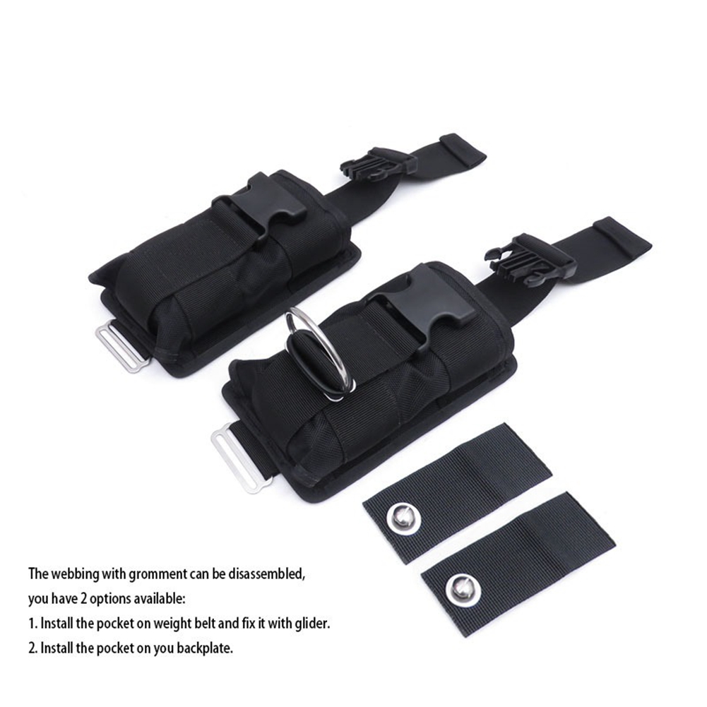 퀵릴리즈 버클이 있는 스페어 블랙 나일론 스쿠버 다이빙 - Scuba Weight Belt Pocket Quick Release 리뷰 및 가격